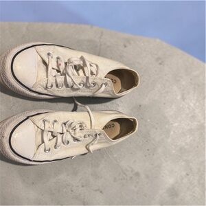 Converse Off-White Canvas Sneakers